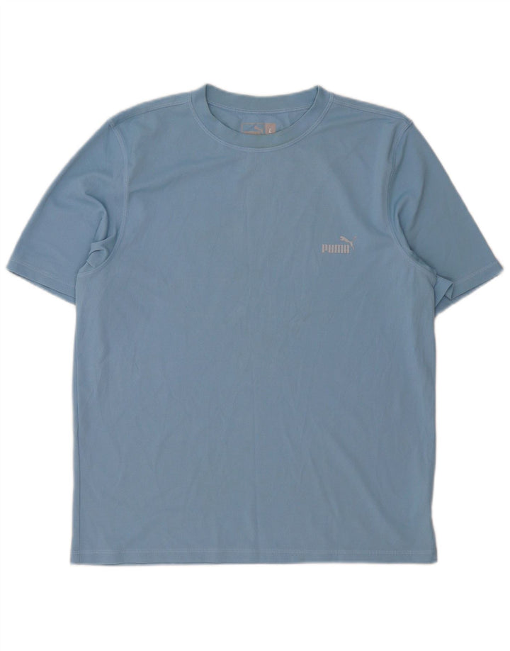 PUMA T-shirt da uomo Top grande blu in poliestere
