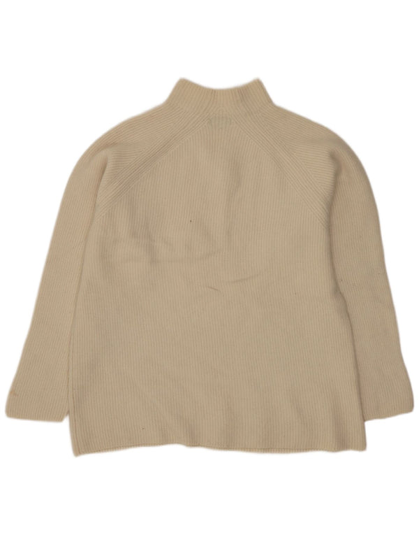 MARINA YACHTING Maglione da uomo a collo alto in lana beige grande