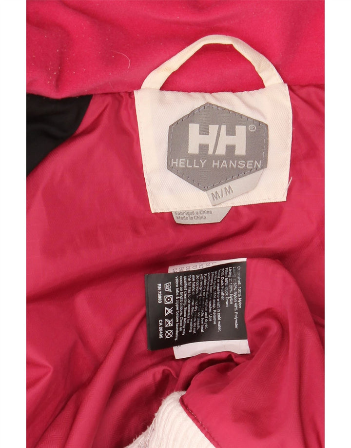 Giacca imbottita con cappuccio da donna Helly Hansen UK 12 nylon bianco medio