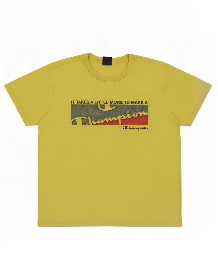 T-shirt grafica da donna Champion Top grande verde