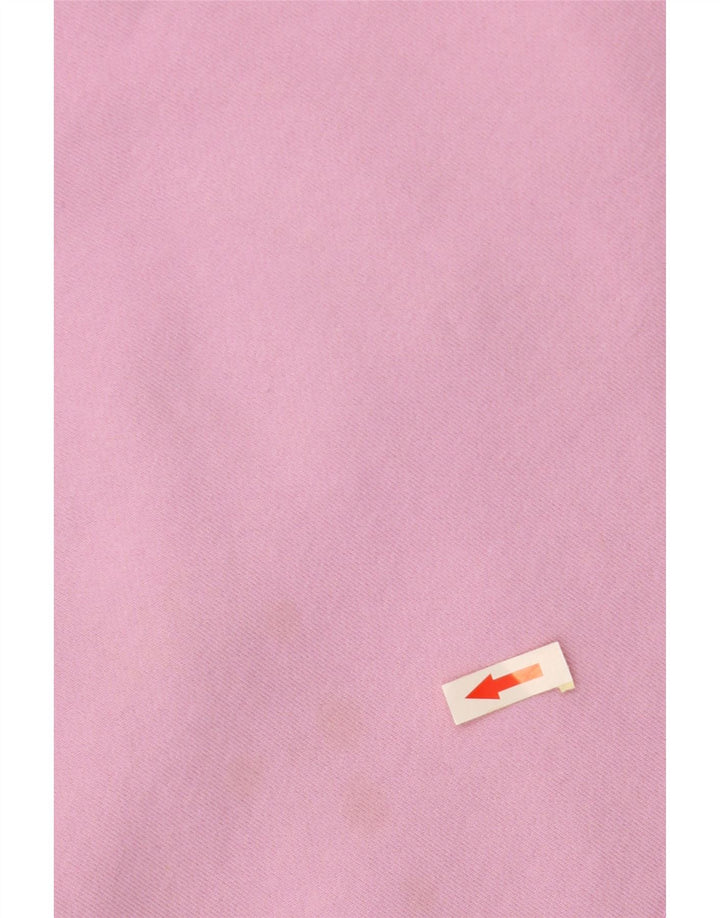 CREW CLOTHING Maglione corto con cappuccio da donna UK 18 XL Cotone rosa