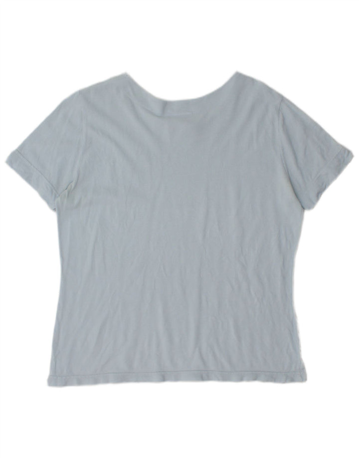 T-shirt da donna Lacoste taglia superiore 48 XL cotone blu