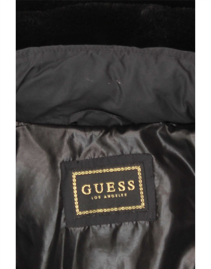 Giacca imbottita con cappuccio da donna Guess UK 10 Small Nera