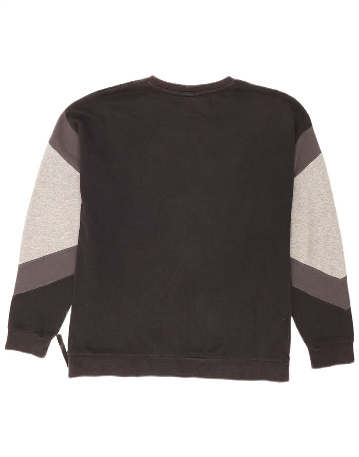 Felpa Nike da uomo con vestibilità ampia e grafica, color block medio nero