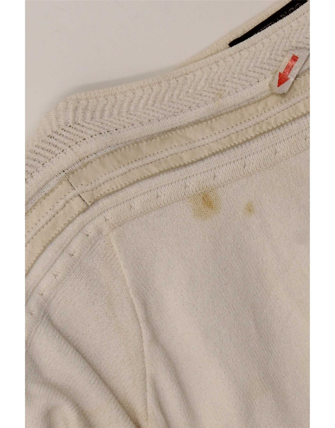 Gianfranco Ferre Maglione da donna con scollo a barca UK 10 piccolo bianco