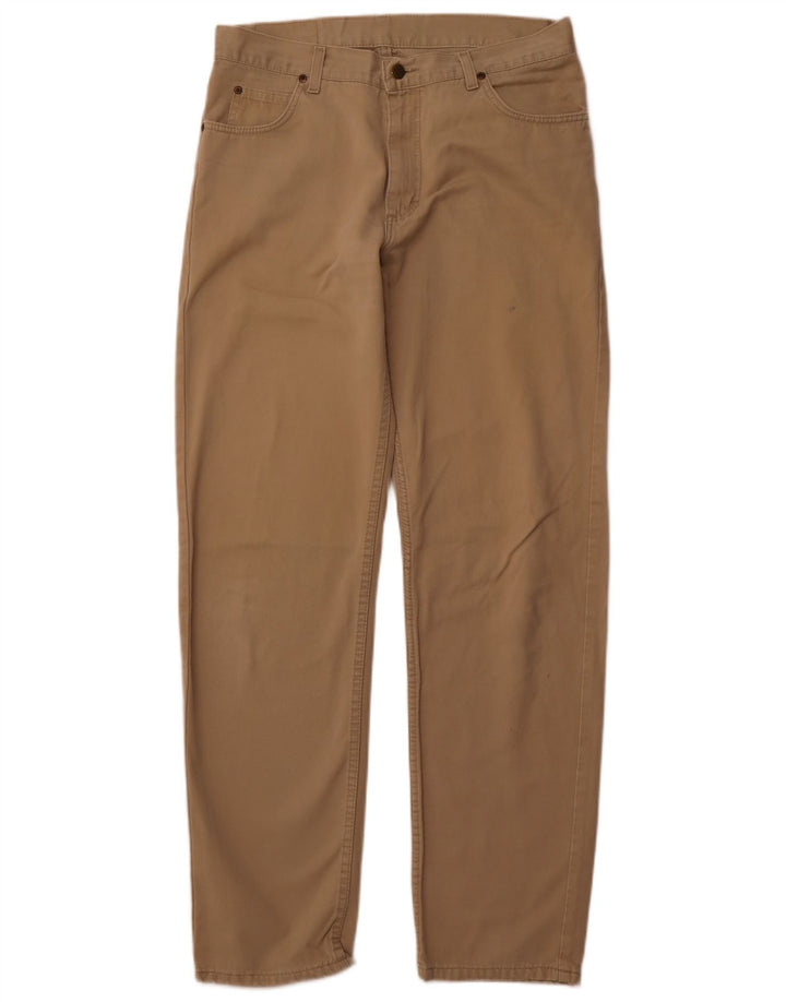 Pantaloni casual affusolati da uomo Lee W34 L34 in cotone beige