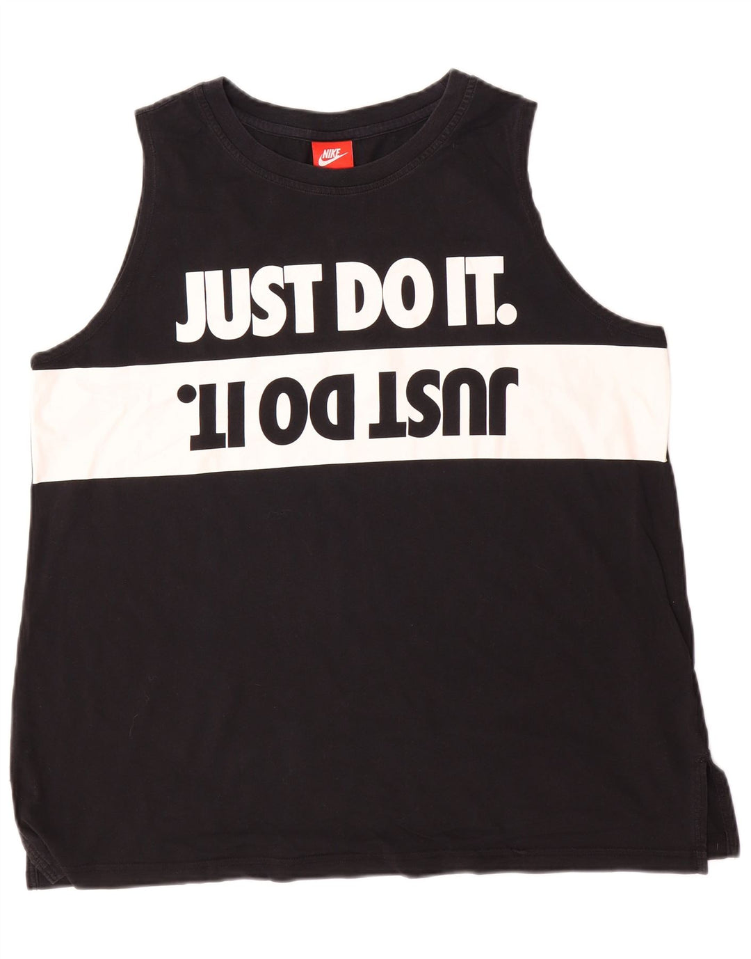 Canotta grafica da uomo Nike XL XL in cotone color block nero