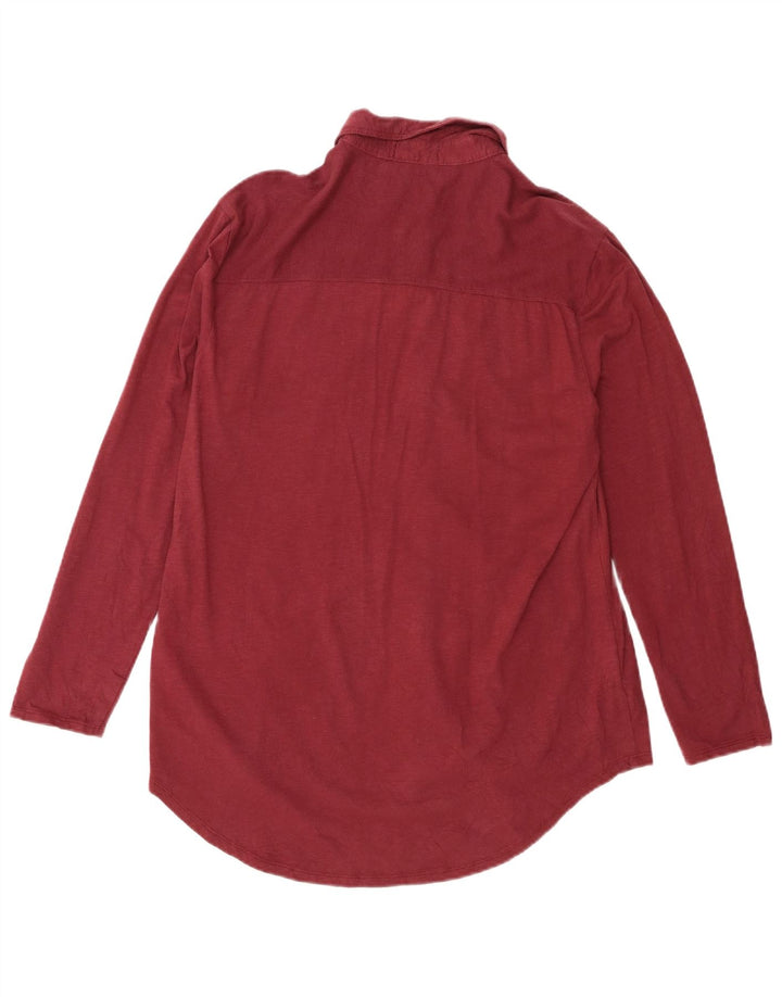 Camicia da donna EDDIE BAUER UK 16 Large Maroon Cotton