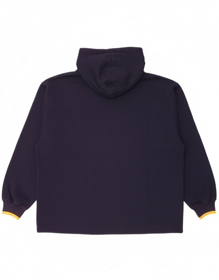 Gap Felpa con cappuccio grafica da uomo, grande, in poliestere blu navy