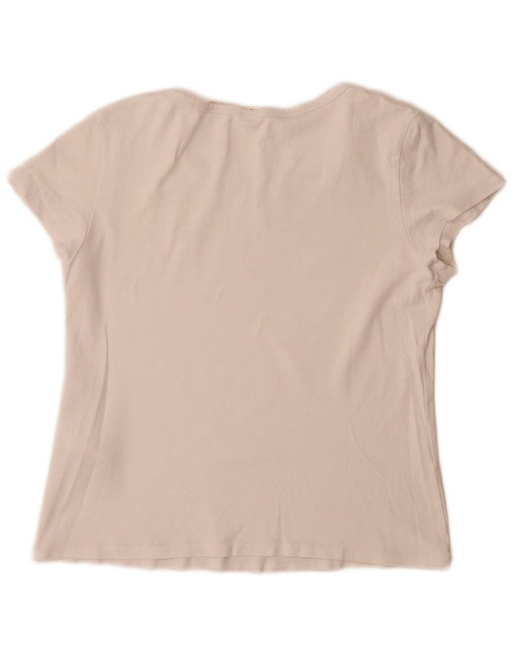T-shirt da donna Levi's Top UK 14 grande cotone bianco