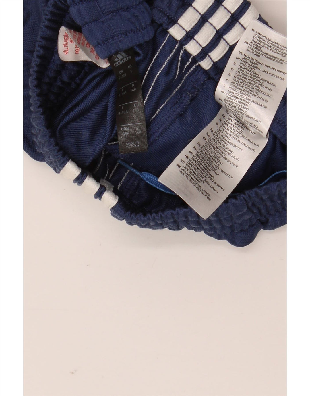 Pantaloni da tuta da ragazzo Adidas Joggers 9-10 anni in poliestere blu navy