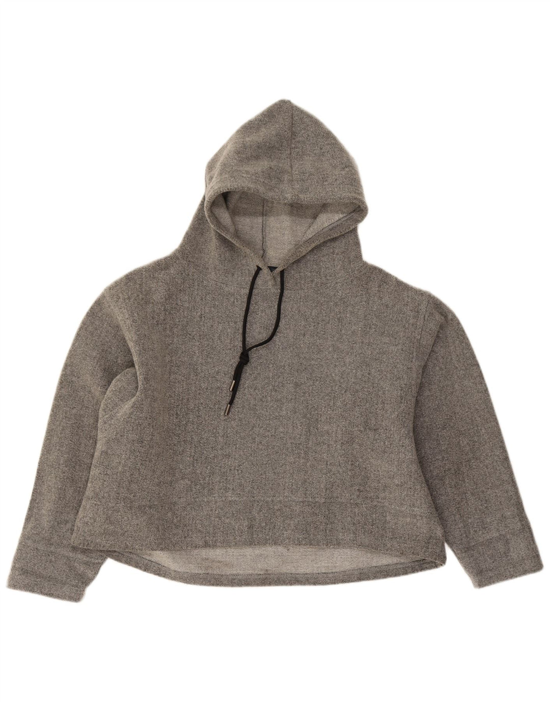 Maglione oversize con cappuccio da donna Zara UK 14 Acrilico grigio medio
