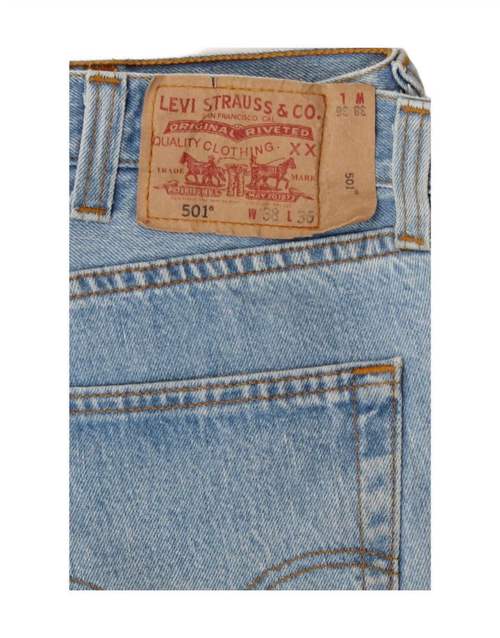Jeans dritti da uomo Levi's 501 W38 L28 cotone blu