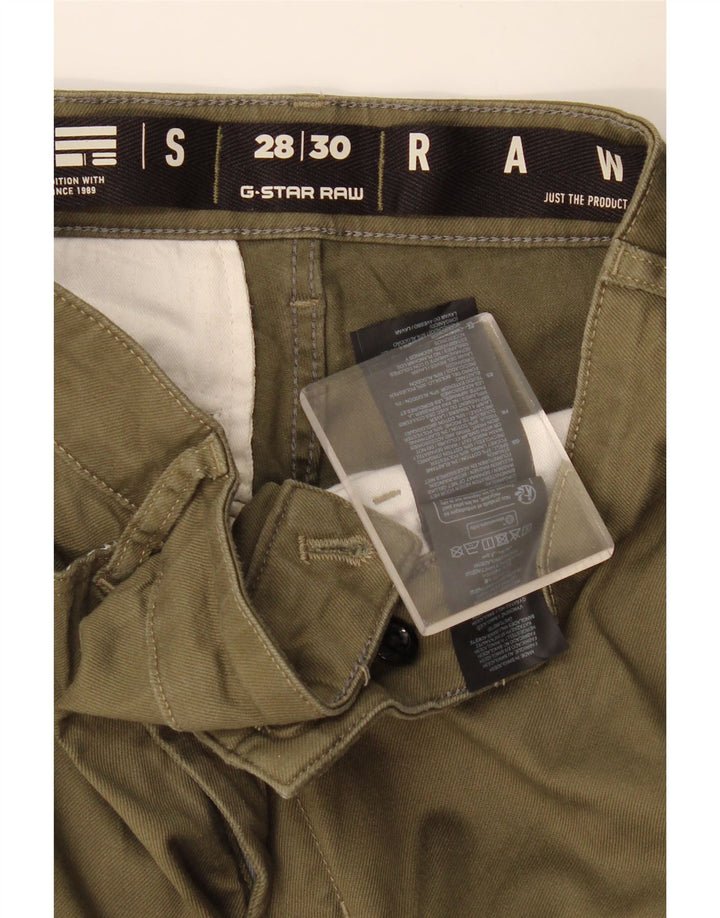 Pantaloni cargo slim da uomo G-STAR W28 L30 cotone kaki