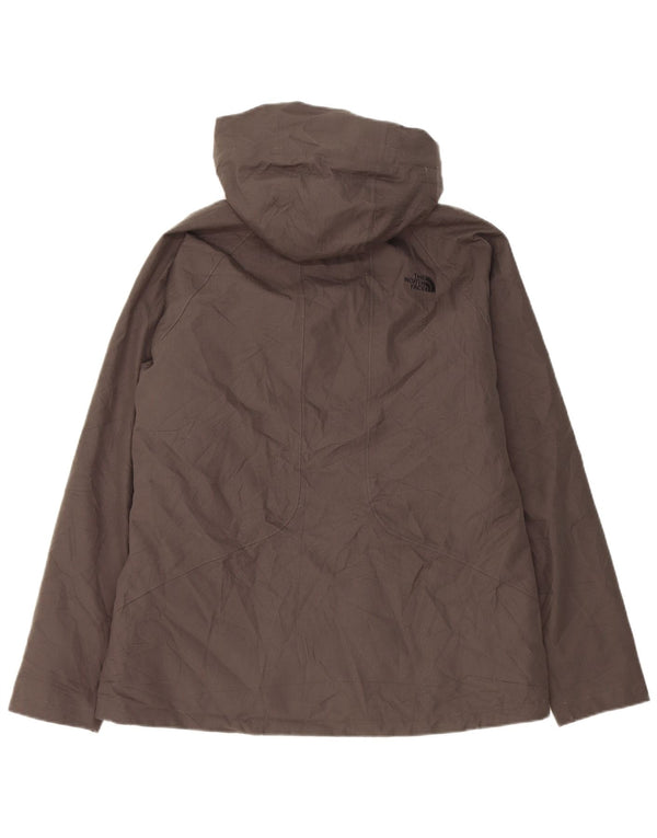 Giacca a vento con cappuccio da donna The North Face UK 16 Large Grigio Poliestere
