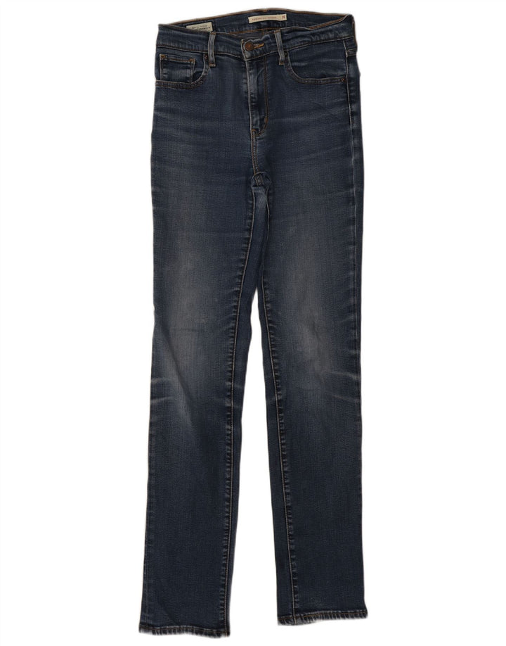 Jeans dritti a vita alta Levi's 724 da donna W26 L32 Lyocell blu