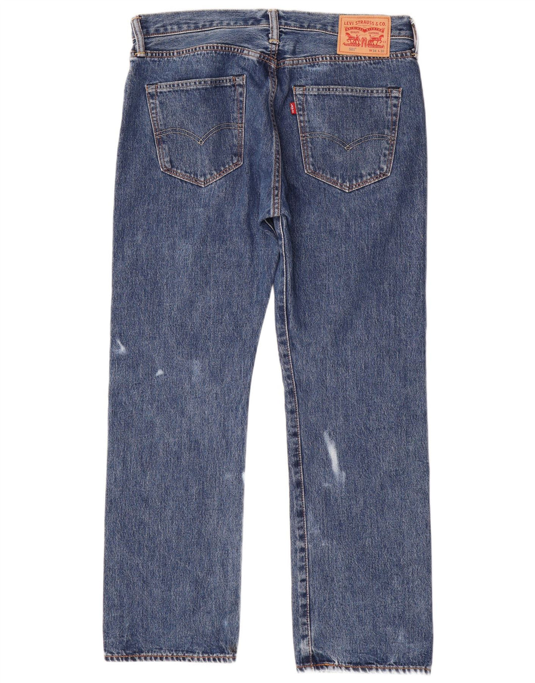 LEVI'S Jeans dritti da uomo 501 W34 L30 cotone blu