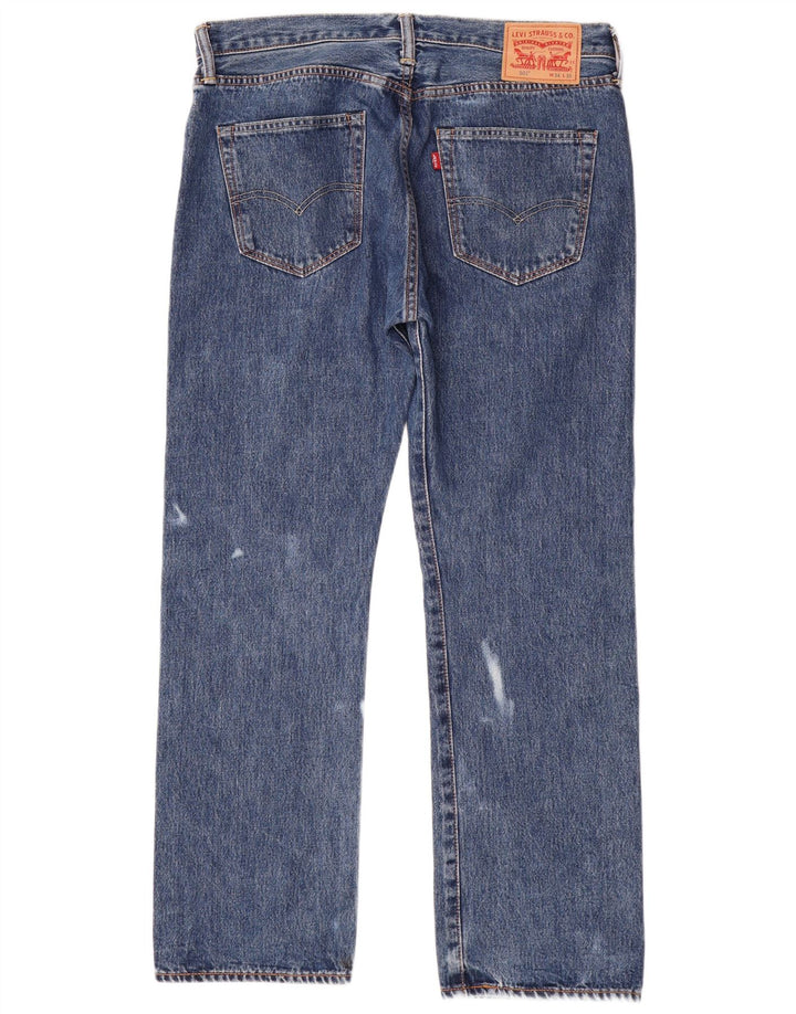 LEVI'S Jeans dritti da uomo 501 W34 L30 cotone blu