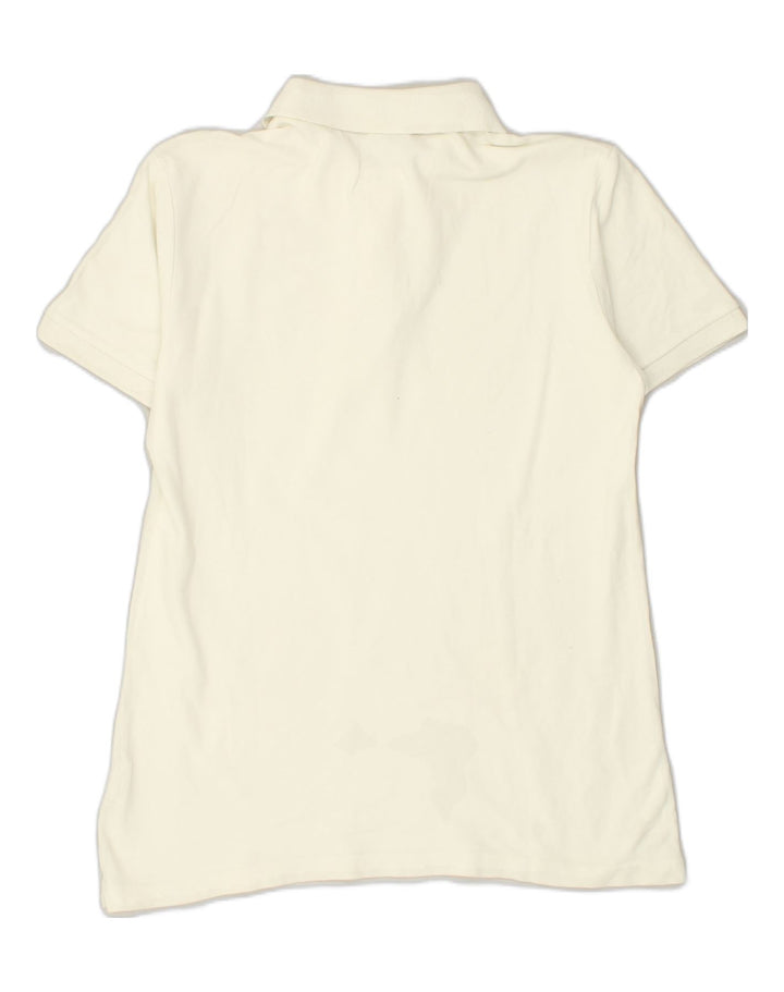 RIFLE Mens Slim Polo Shirt Large White Cotton | Vintage Rifle | Thrift | Second-Hand Rifle | Used Clothing | Messina Hembry 