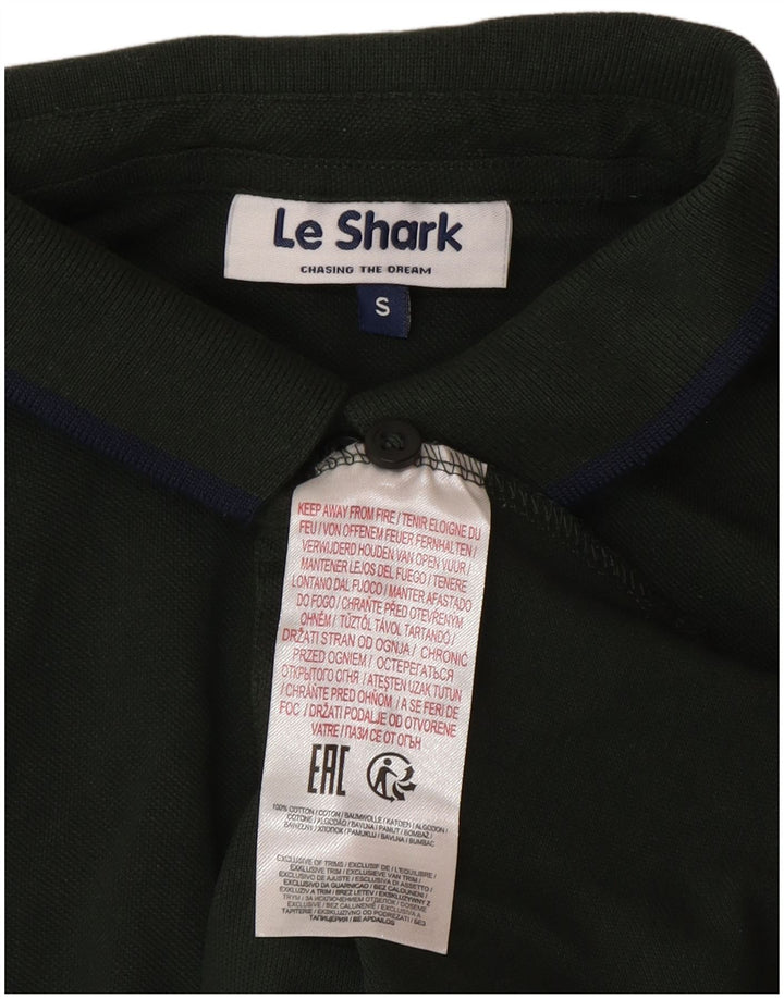 Polo da uomo Le Shark piccola in cotone verde