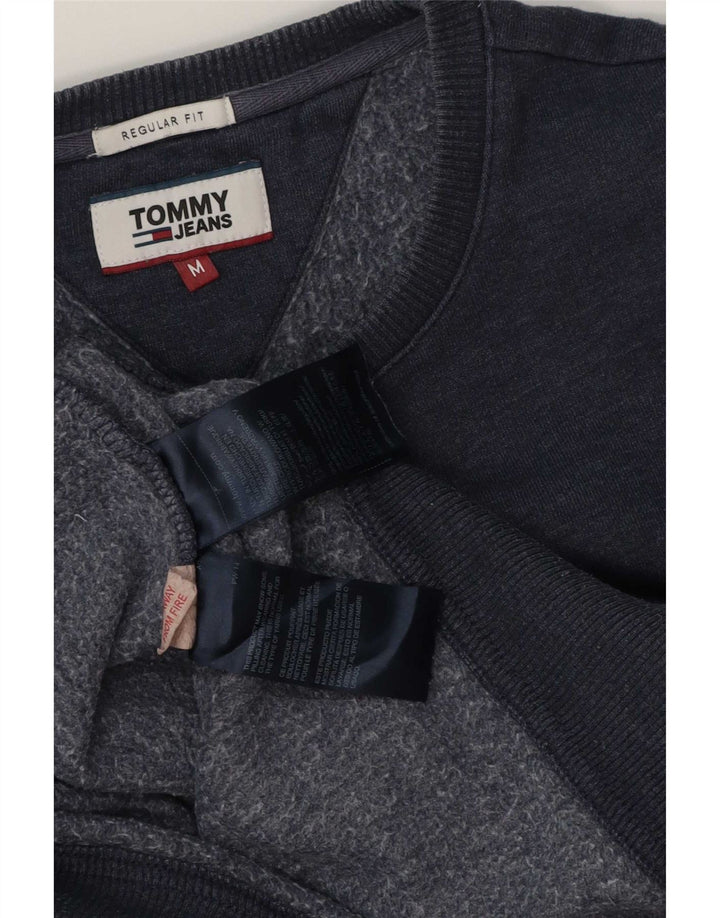 Tommy Hilfiger Uomo Felpa grafica Maglione Medium Blu Navy Colourblock