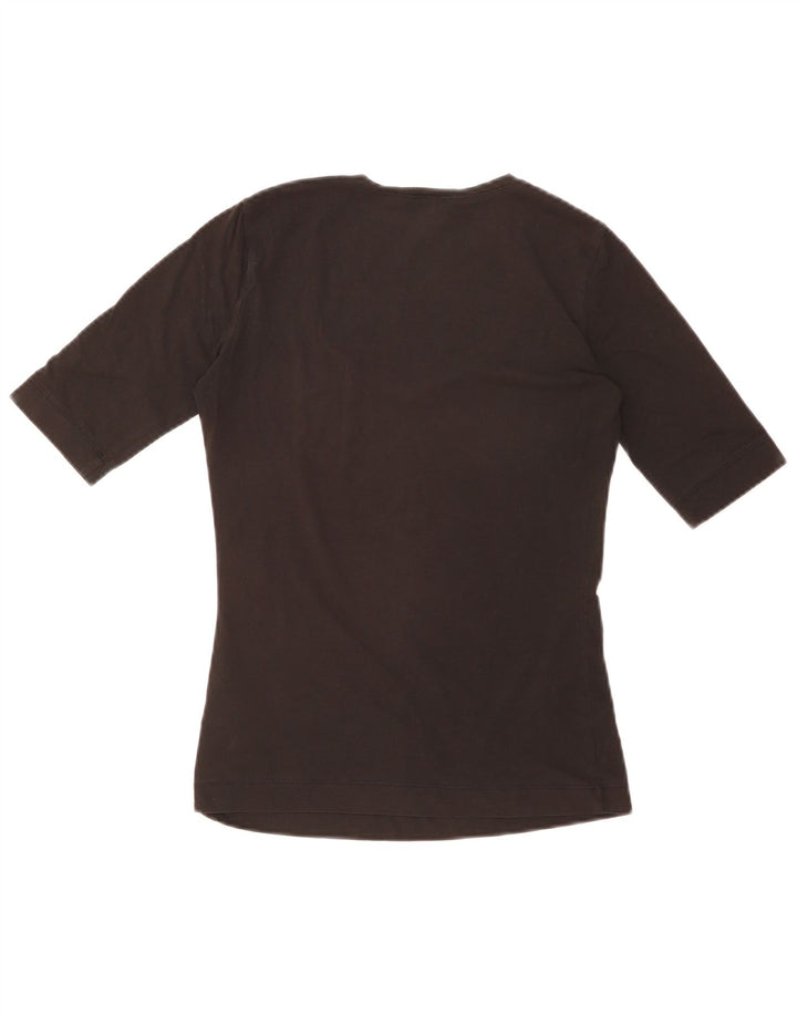 T-shirt da donna Armani Top UK 10 piccola in cotone nero