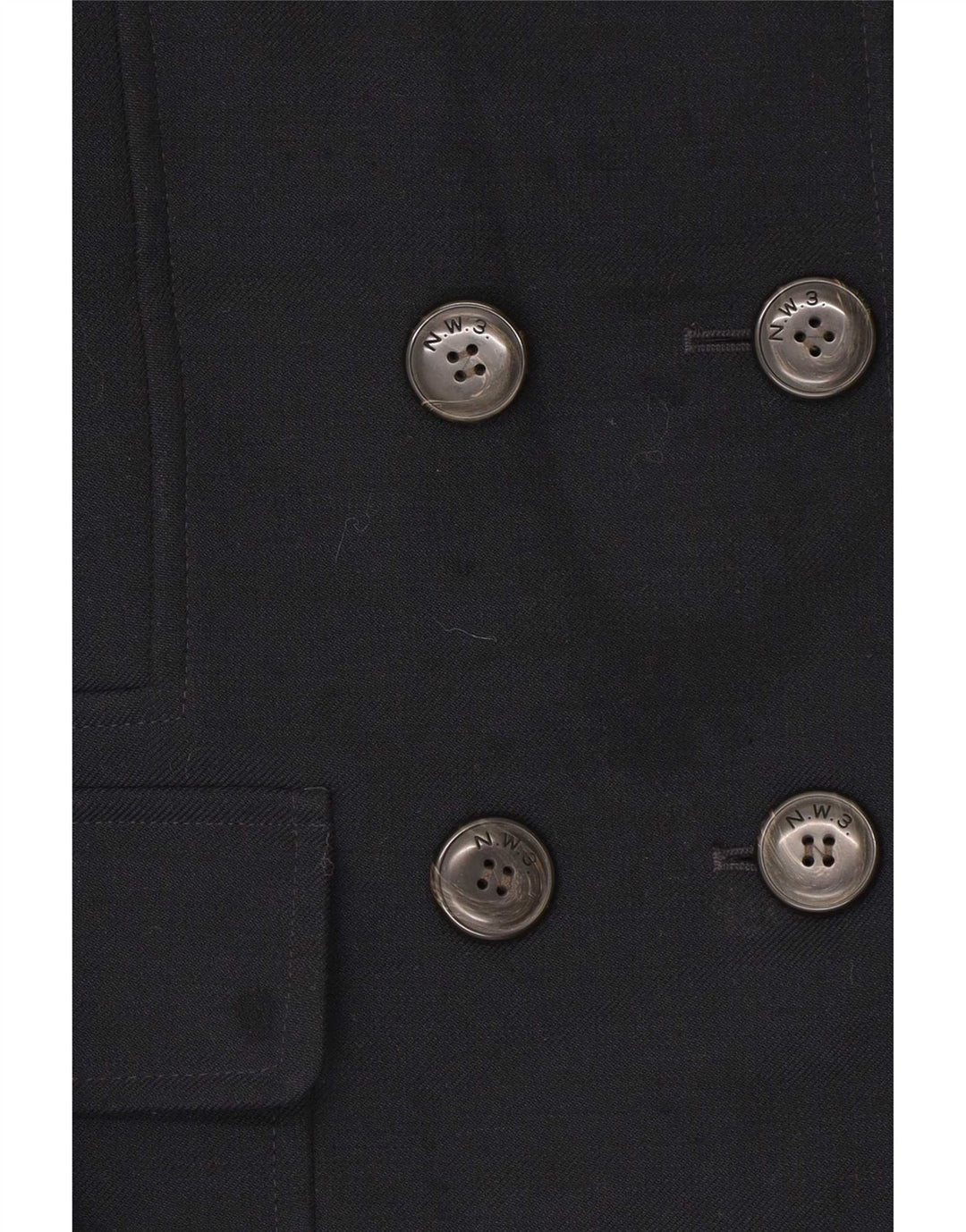 Cappotto da marinaio da donna Hobbs UK 12 medio poliestere blu navy