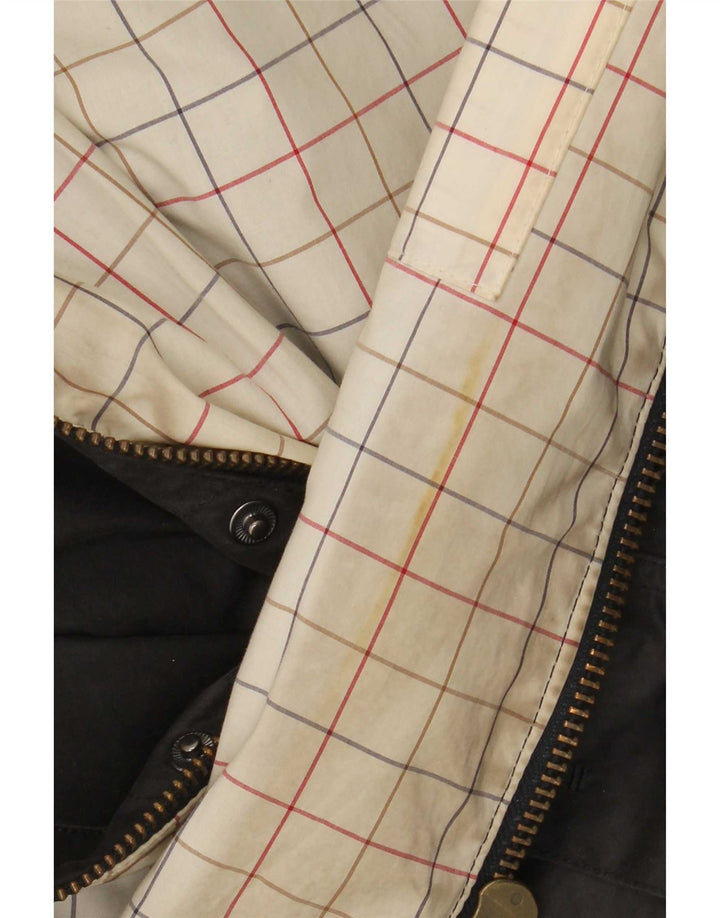 Giacca da uomo in cotone cerato Barbour UK 40 grande cotone nero