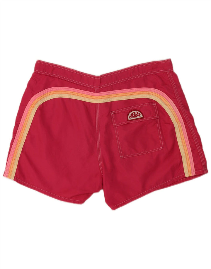 Pantaloncini da bagno da uomo Sundek grandi in nylon rosa