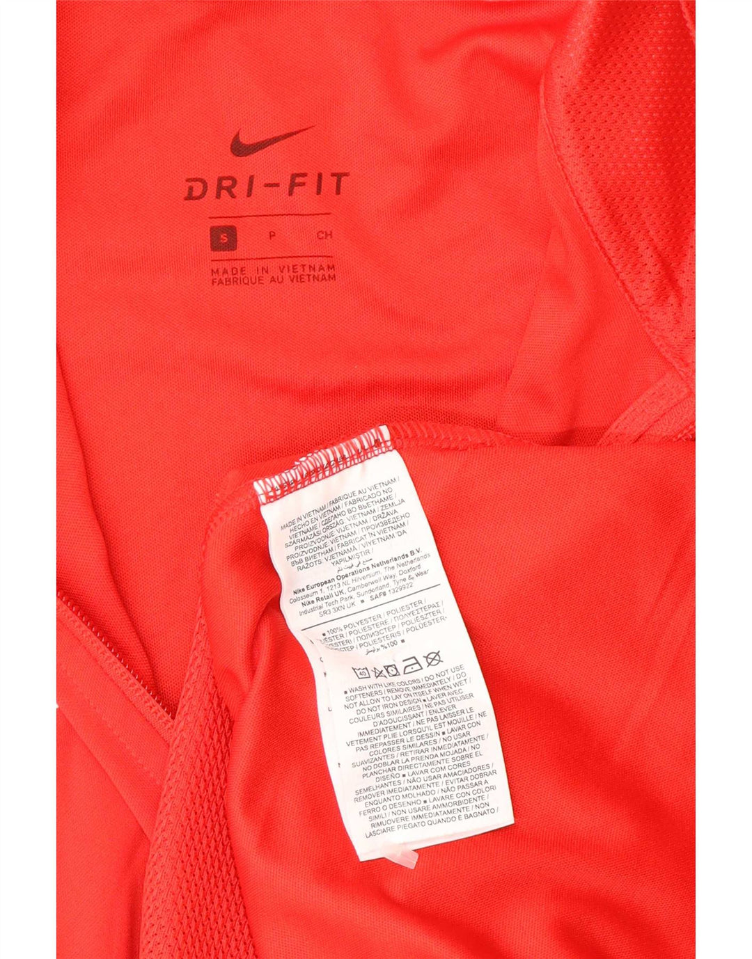 Giacca da ginnastica Nike Dri Fit Graphic da uomo, piccola, rossa, in poliestere