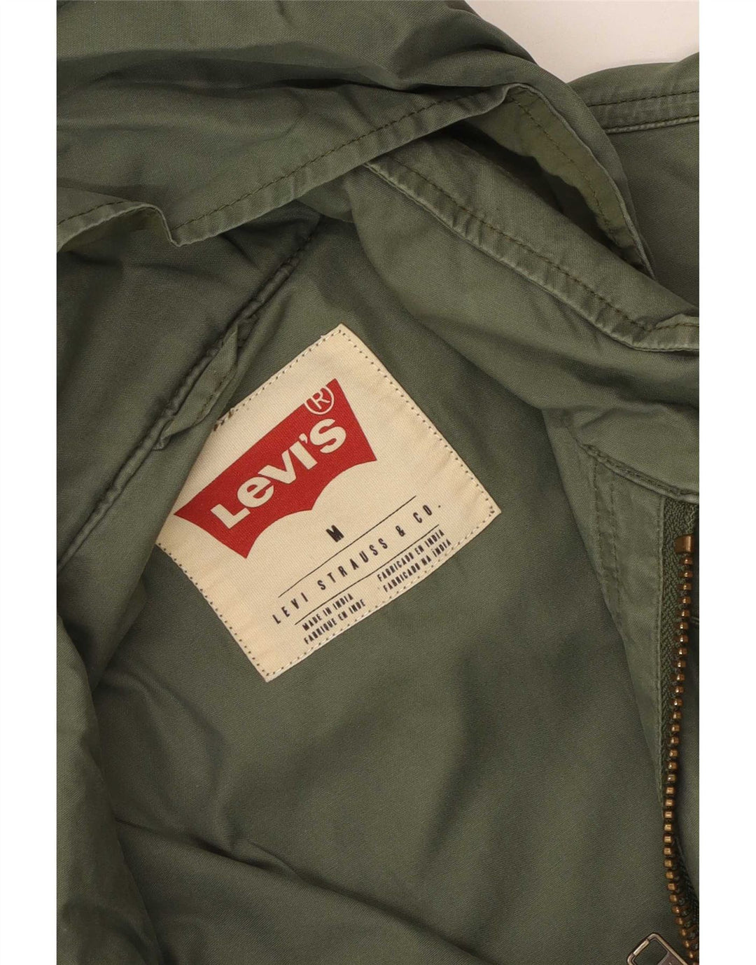 Levi's Giacca utility con cappuccio da uomo UK 38 Verde medio