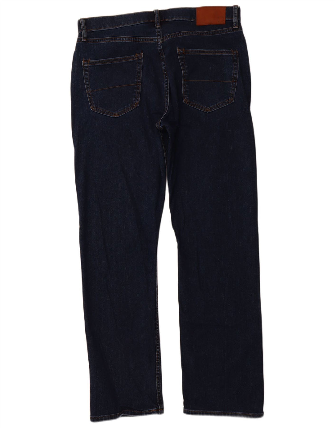 MARKS & SPENCER Jeans dritti regolari da uomo W34 L31 cotone blu navy