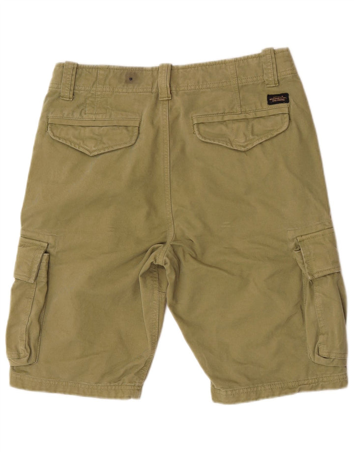 Pantaloncini cargo da uomo Superdry W32 cotone kaki medio