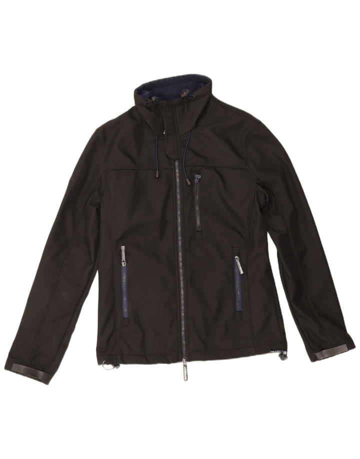 Giacca a vento Windtrekker da uomo Superdry UK 38 poliestere nero medio