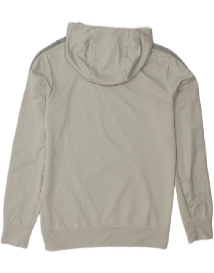 Felpa con cappuccio grafica NIKE da uomo, piccola, in poliestere color block grigio