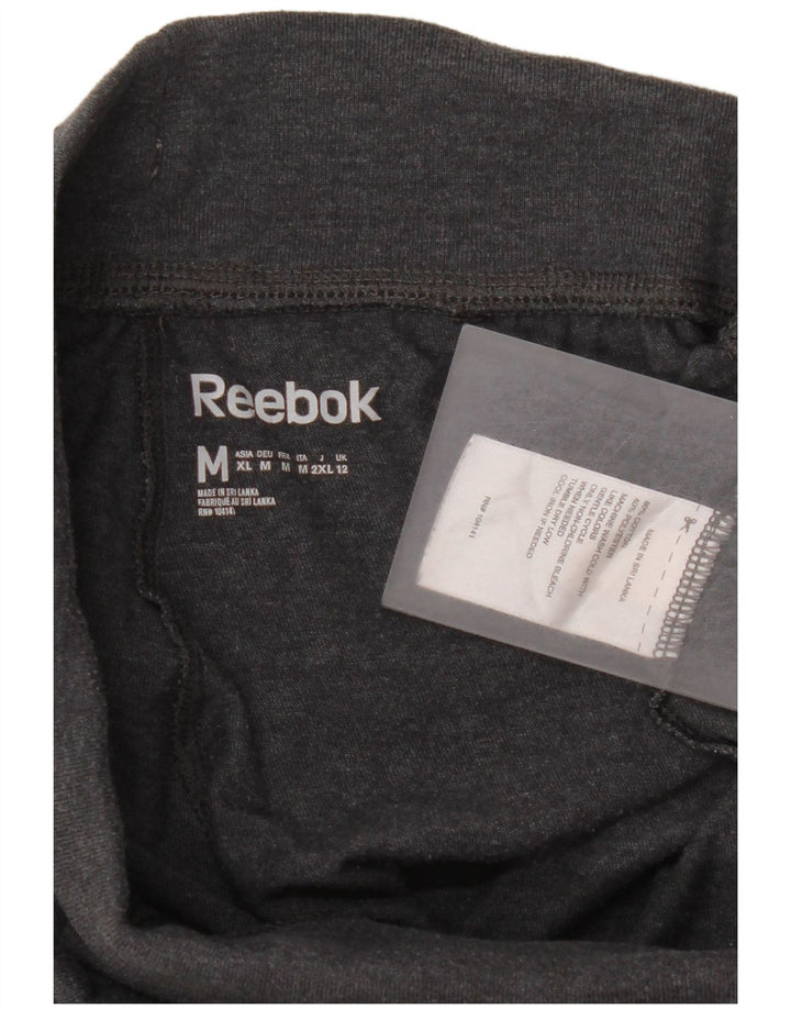 Pantaloni da tuta da donna Reebok Capri, pantaloni da jogging, UK 14, cotone grigio medio