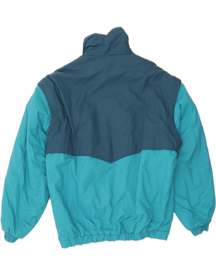 COLMAR Mens Padded Jacket IT 50 Large Blue Colourblock Vintage Colmar and Second-Hand Colmar from Messina Hembry 