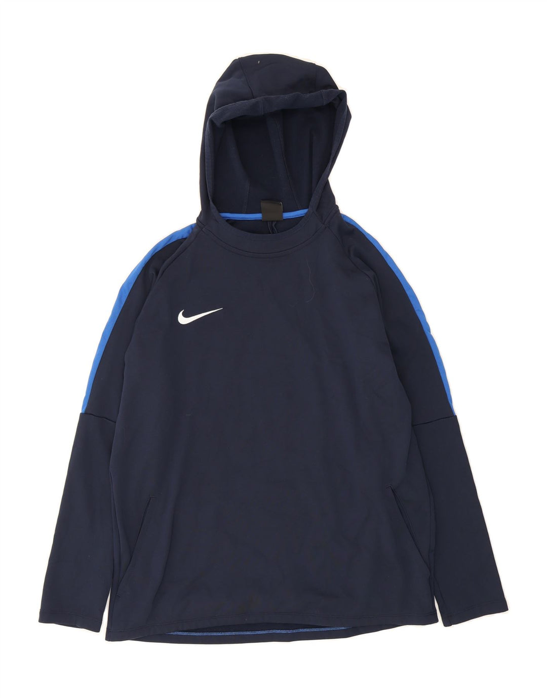 NIKE Mens Hoodie Jumper Large Navy Blue Polyester Vintage Nike and Second-Hand Nike from Messina Hembry 