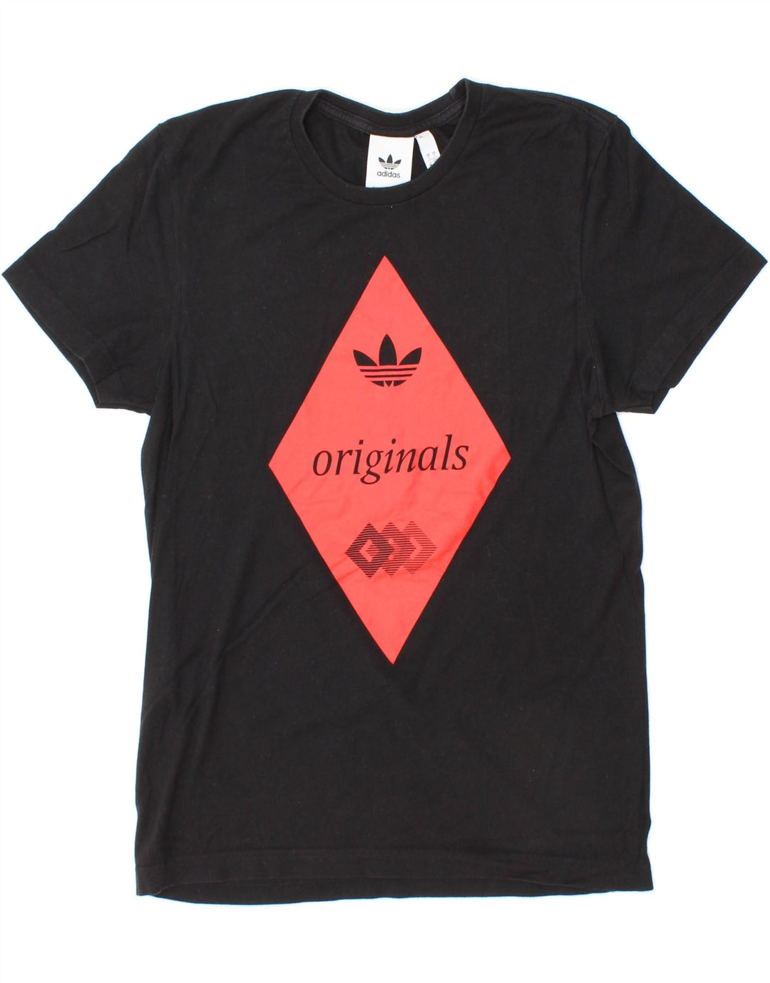 ADIDAS Mens Graphic T-Shirt Top Small Black Cotton Vintage Adidas and Second-Hand Adidas from Messina Hembry 