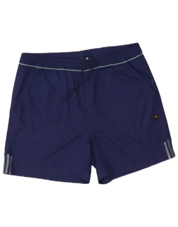 Pantaloncini da bagno Adidas da uomo grandi in poliestere blu navy