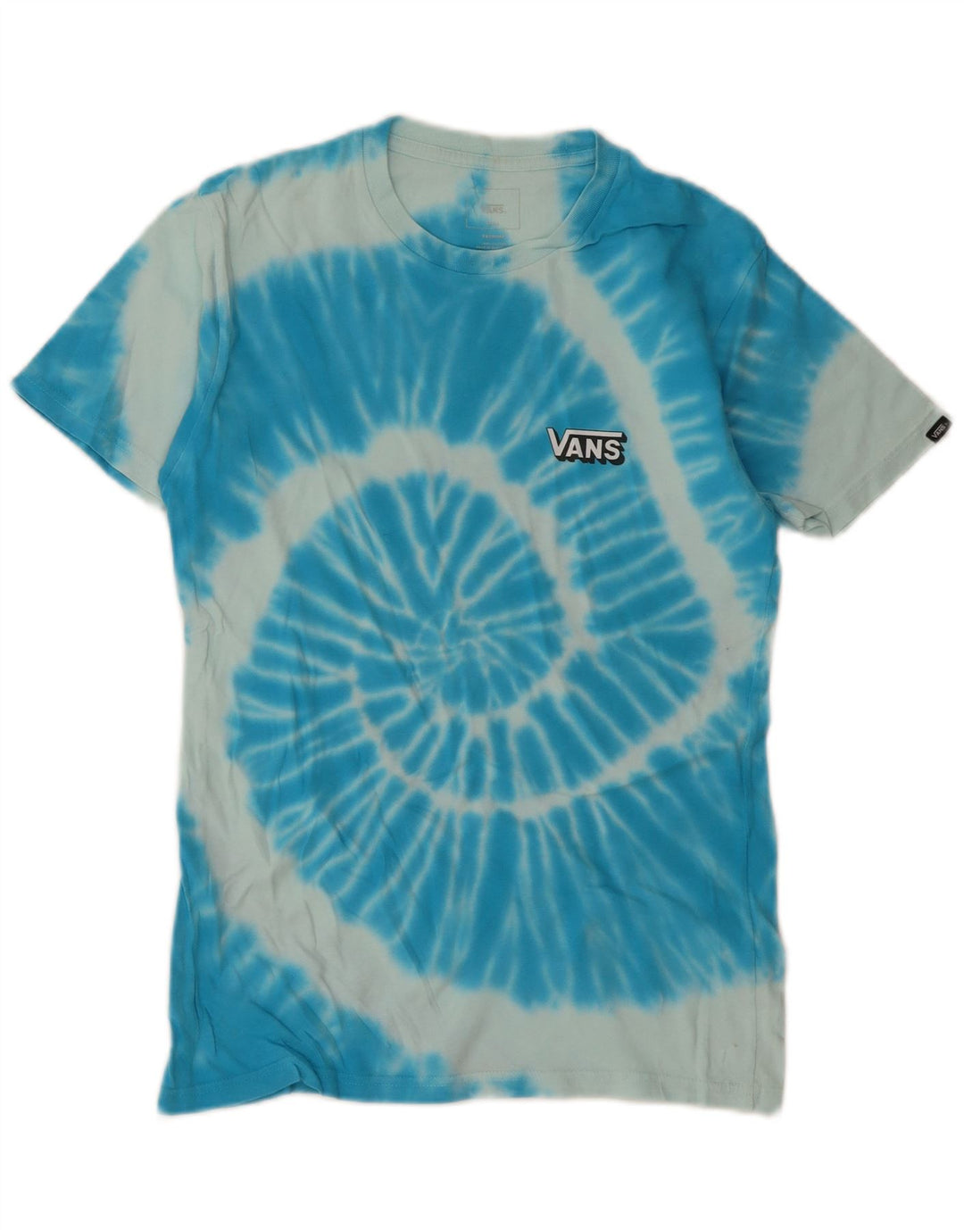 T-shirt da uomo Vans Top Small blu in cotone tie dye