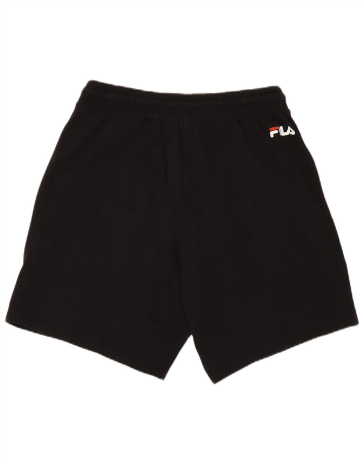 Pantaloncini sportivi grafici da uomo Fila piccoli in cotone nero