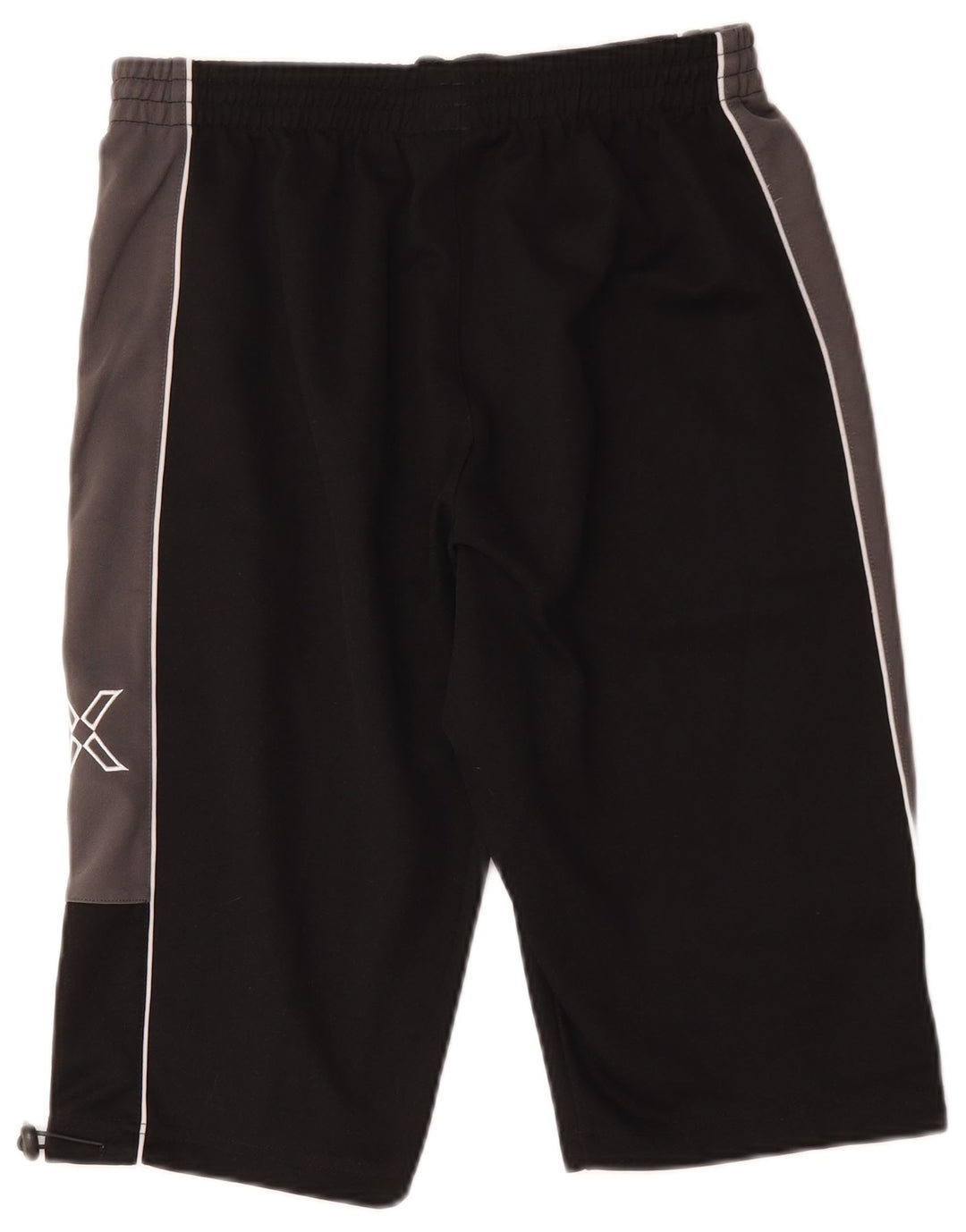 Pantaloncini sportivi Umbro da uomo con grafica Bermuda, grandi, in poliestere color block nero