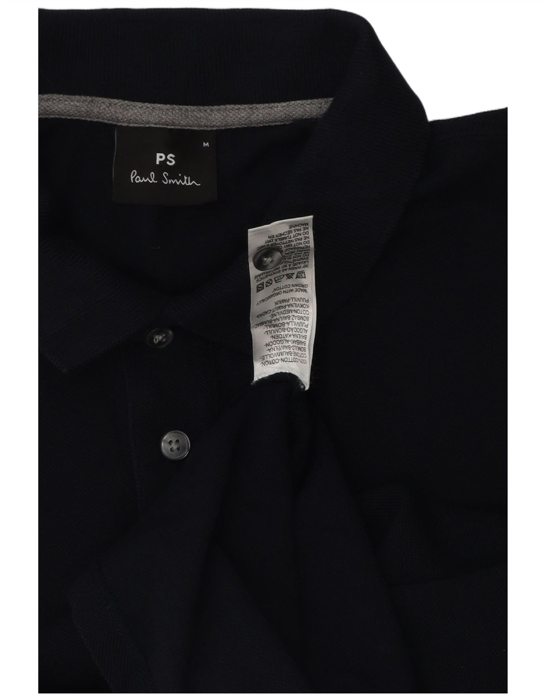 Polo da uomo Paul Smith in cotone blu navy medio
