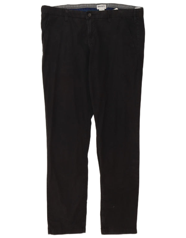 Timberland Mens Slim Chino Trousers W40 L34 Black Cotton