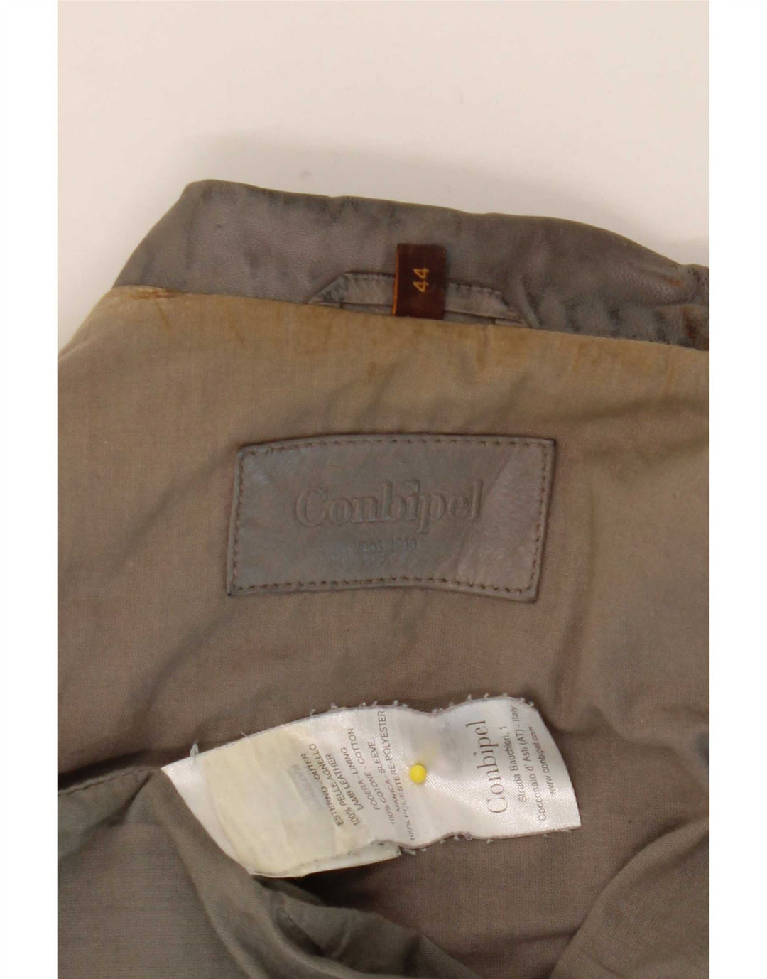 Giacca In Pelle Donna Conbipel IT 44 Grigio Medio