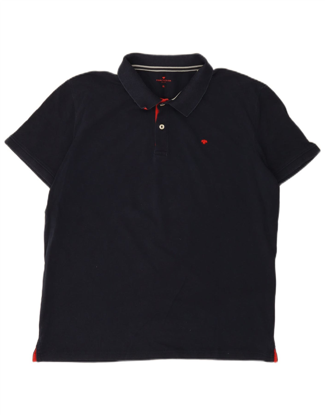 Polo da uomo Tom Tailor XL in cotone blu navy