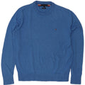 Maglione maglione girocollo da uomo Tommy Hilfiger grande cotone blu