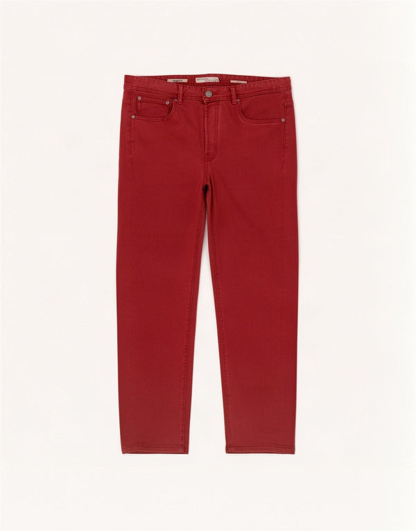 Jeans dritti da uomo Conbipel IT 54 2XL W38 L30 Rosso Cotone