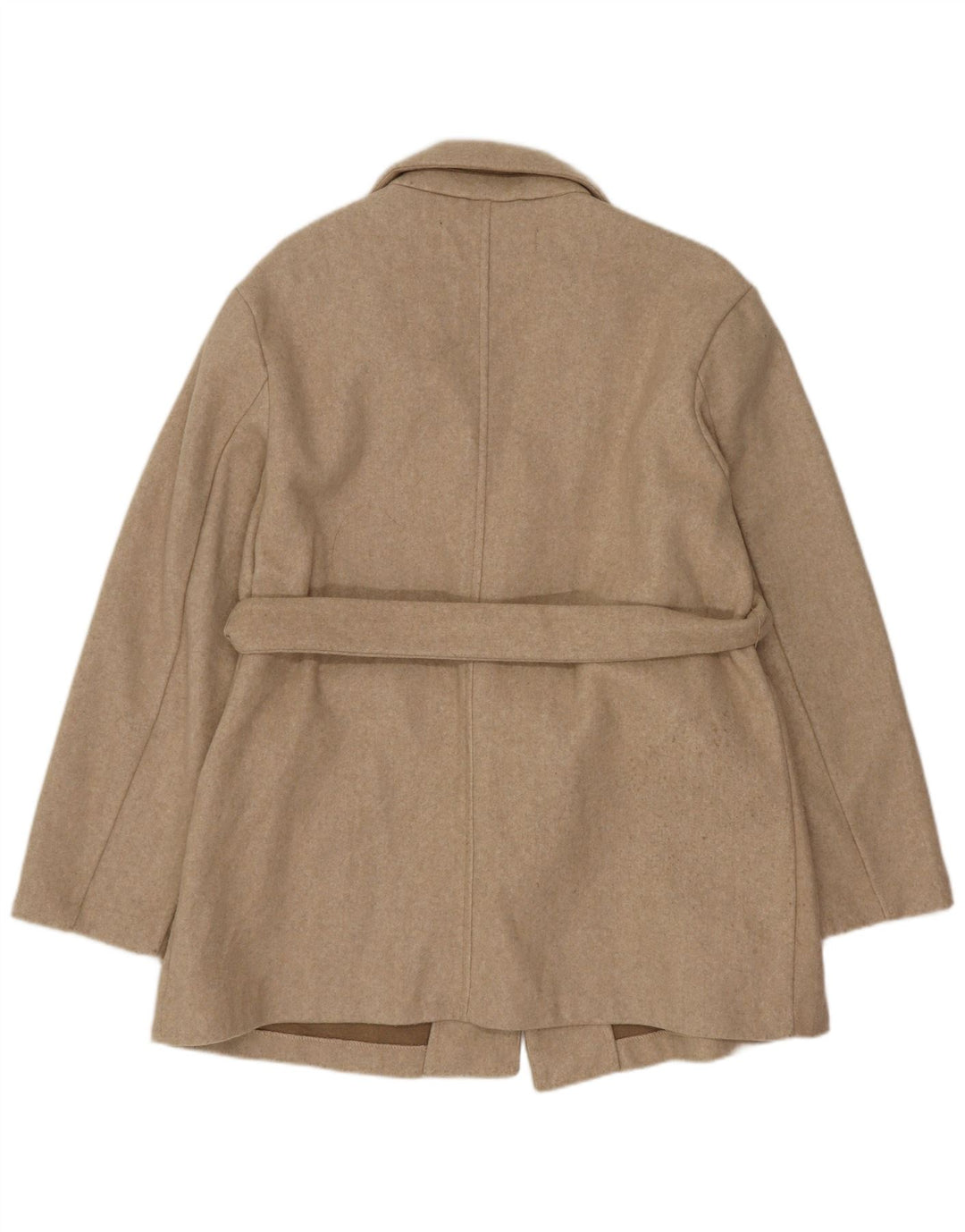 Giacca blazer oversize lunga da donna Zara UK 6 XS Poliestere beige